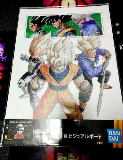 Anime Dragon ball Animation Design Visual Board Goku Vegeta Trunks Japan Limited