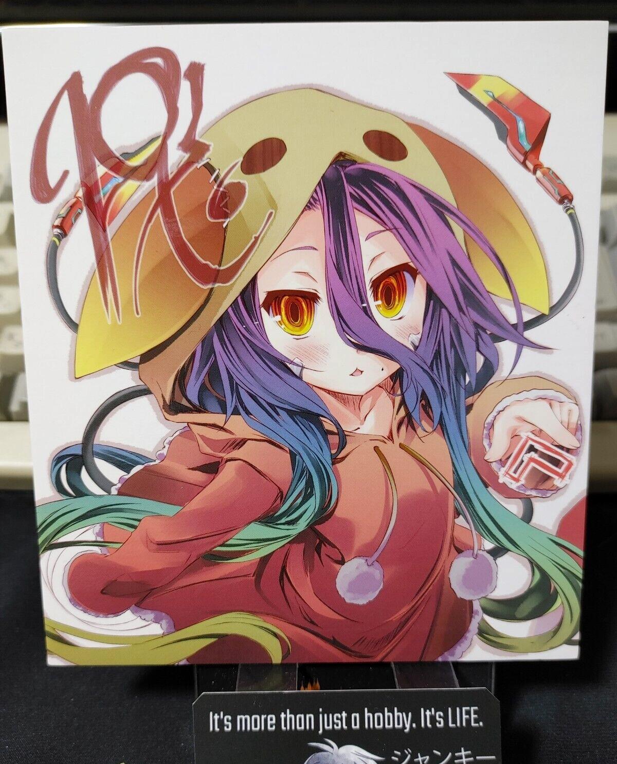 No Game no Life Anime Shiro Art Signature Print Panel Japan Limited Release