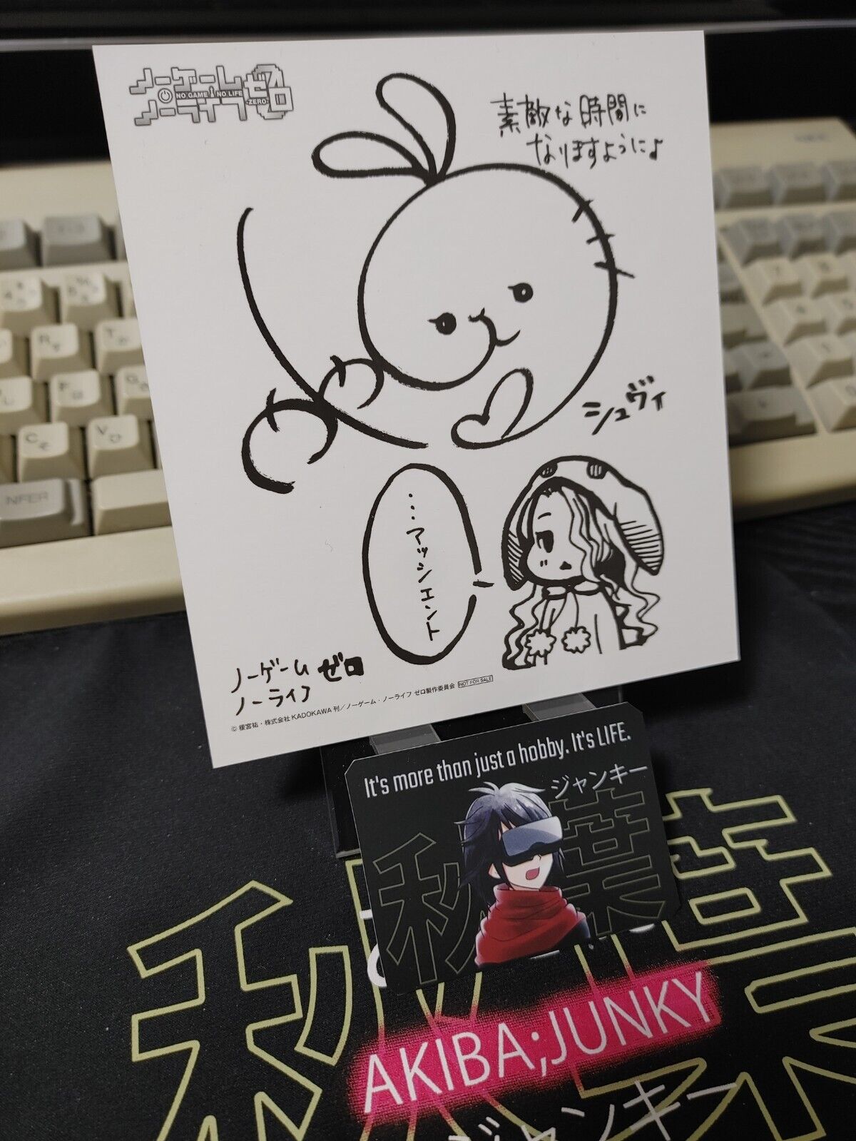 No Game no Life Anime Shiro Art Signature Print Panel Japan Limited Release
