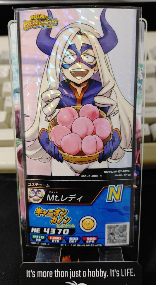 My Hero Academia Heroes Battle Rush Card Mt. Lady HBR-0-089-N Japan