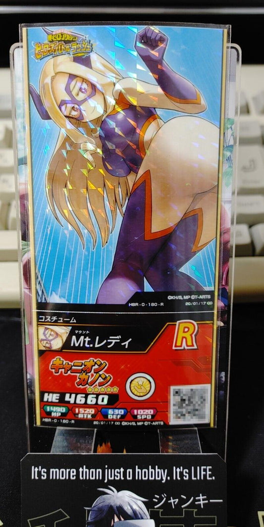 My Hero Academia Heroes Battle Rush Card Mt. Lady HBR-0-180-R Japan