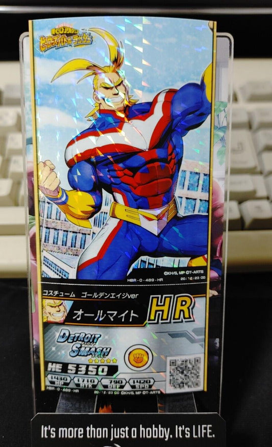 My Hero Academia Heroes Battle Rush Card All Might HBR-0-489-HR Japan