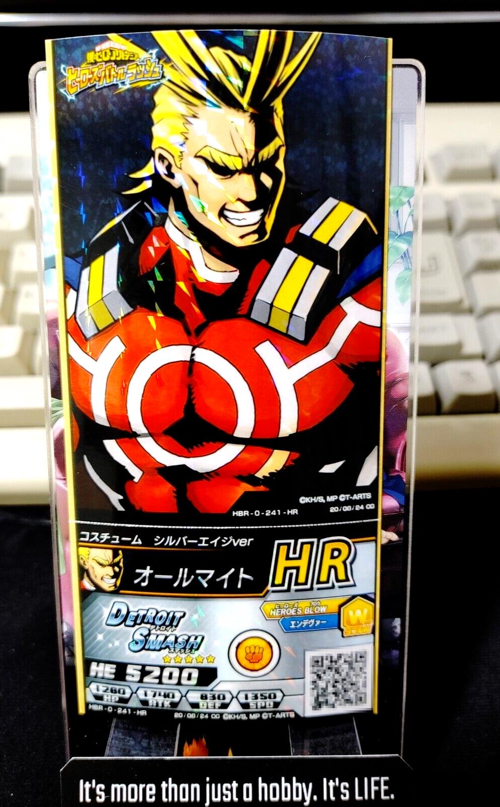 My Hero Academia Heroes Battle Rush Card All Might HBR-0-241-HR Japan