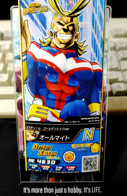 My Hero Academia Heroes Battle Rush Card All Might HBR-0-083-N Japan