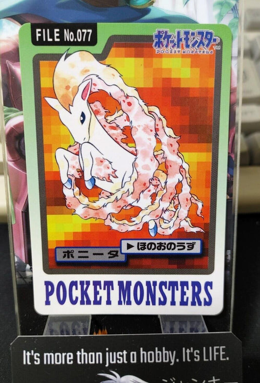 Pokemon Bandai Ponyta Carddass Card #077 Japanese Retro Japan Vintage Item