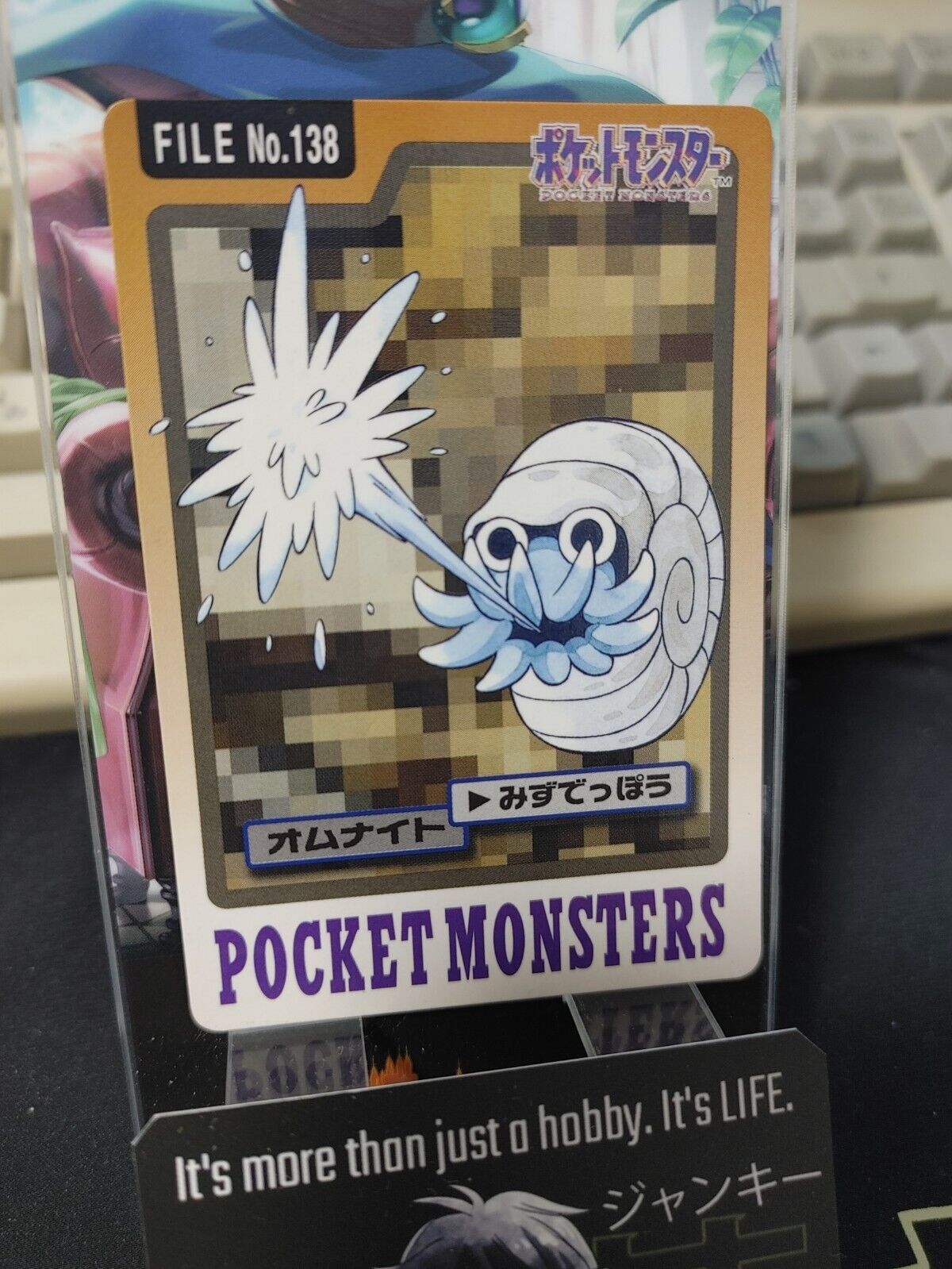 Pokemon Bandai Omanyte Carddass #138 Japanese Retro Japan Vintage Item