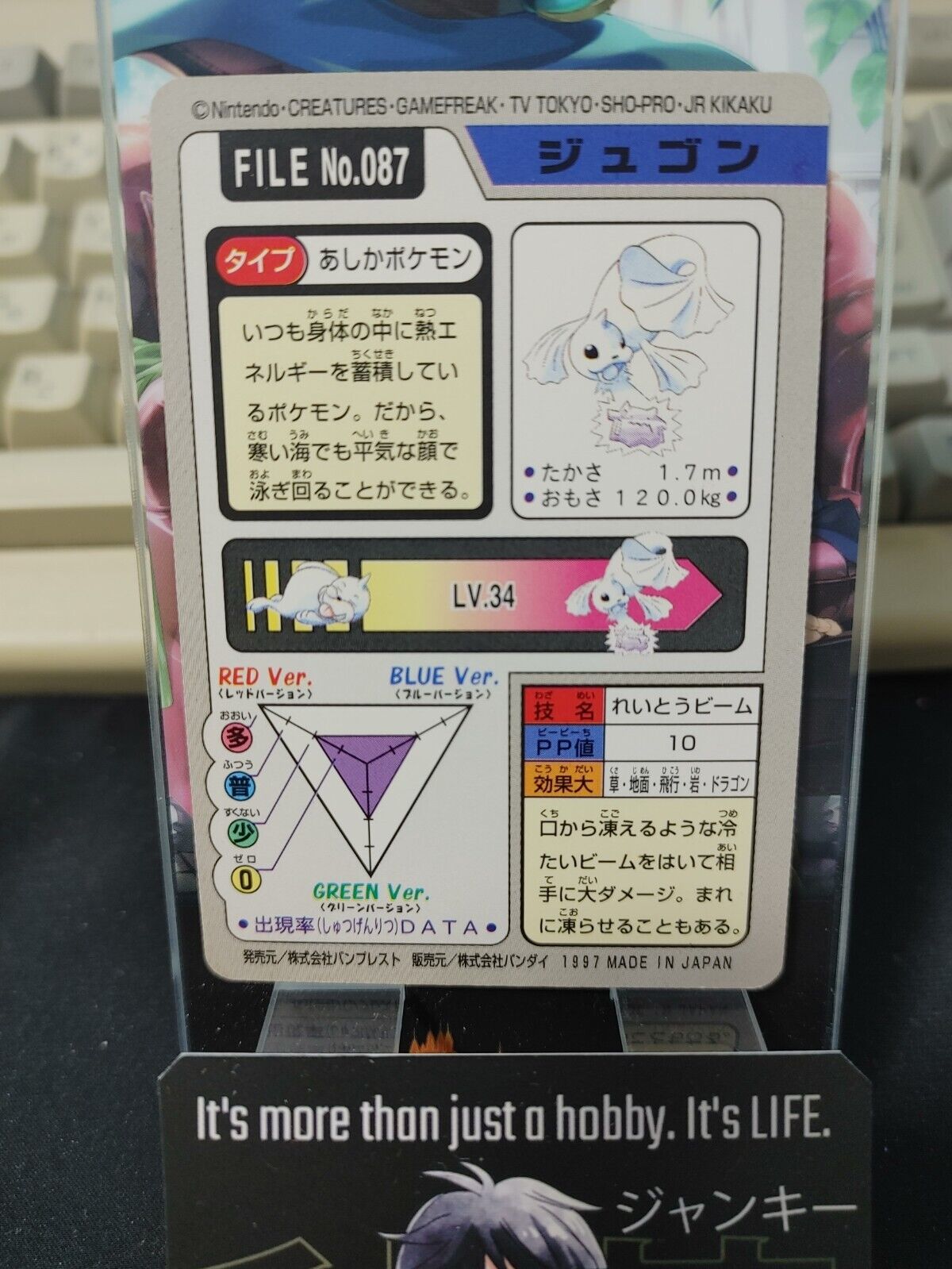 Pokemon Bandai Dewgong Carddass #087 Japanese Retro Japan Vintage Item