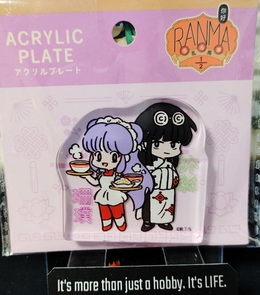 Ranma 1/2 Collectible Acrylic Plate Shampoo Mousse  GOODS JAPAN Release