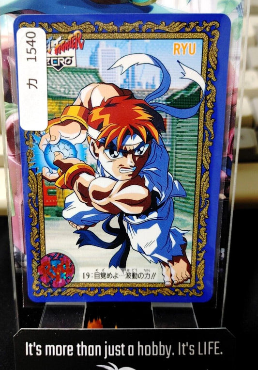 Street Fighter Zero Bandai Ryu Carddass Card #19 Japanese Retro Japan