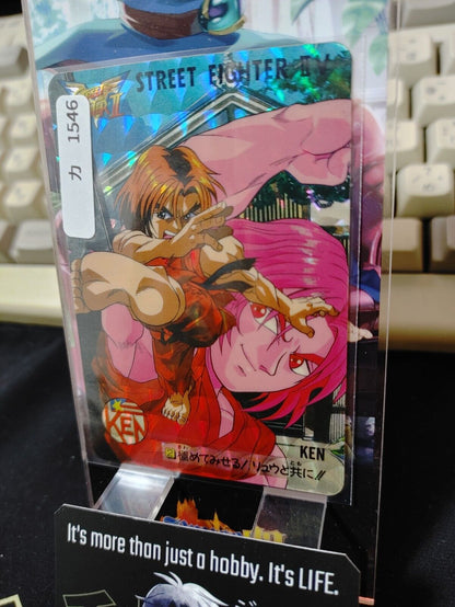 Street Fighter II V Bandai Ken Carddass Card #2 Japanese Vintage Japan HOLO