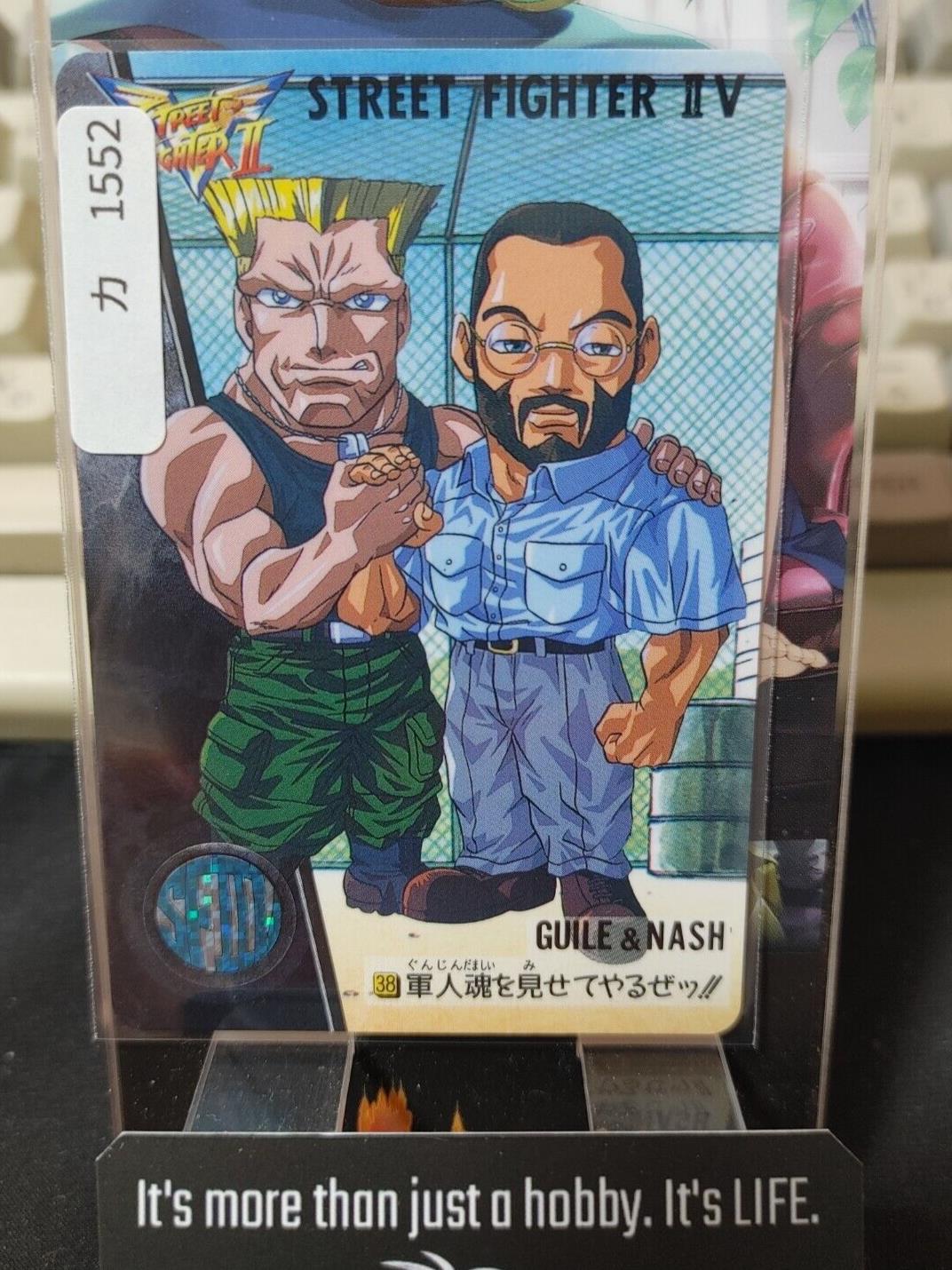 Street Fighter II V Bandai Guile Nash Carddass Card Japanese Vintage Japan