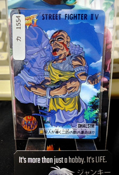 Street Fighter II V Bandai Dhalsim Carddass Card #19 Japanese Retro Japan