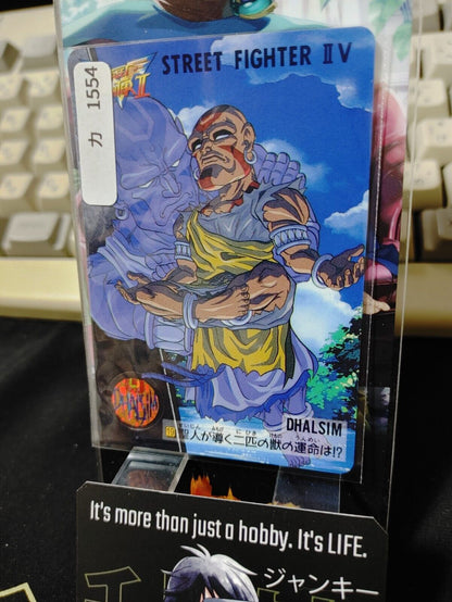 Street Fighter II V Bandai Dhalsim Carddass Card #19 Japanese Retro Japan