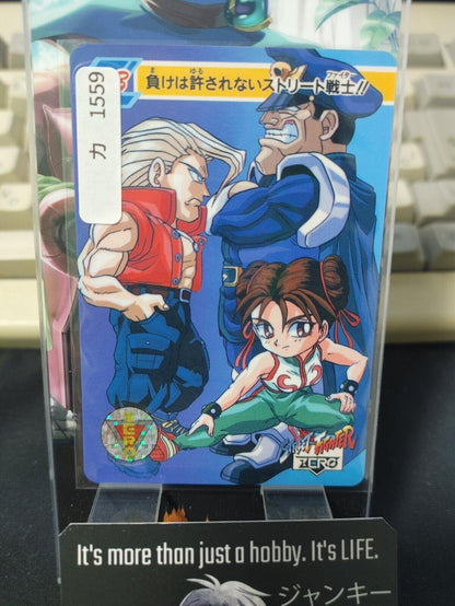 Street Fighter Zero Bandai Chun Li Bison Carddass Card  Japanese Vintage Japan