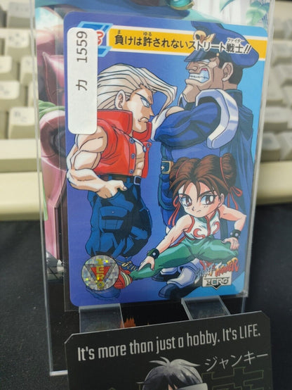 Street Fighter Zero Bandai Chun Li Bison Carddass Card  Japanese Vintage Japan