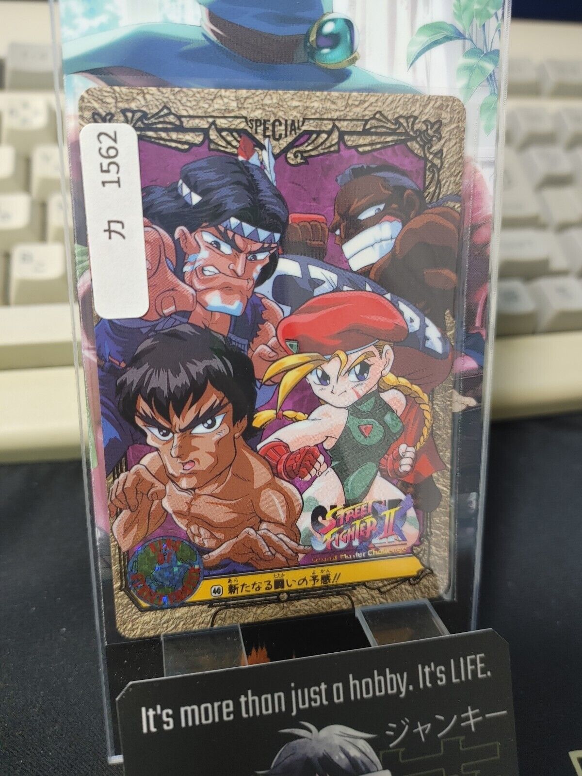 Street Fighter II Bandai Cammy Fei Long Carddass Card  Japanese Vintage Japan