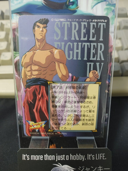 Street Fighter II V Bandai Ken Fei Long Carddass Card  Japanese Vintage Japan