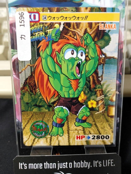 Street Fighter II Blanka Carddass Card  Japanese Vintage Japan