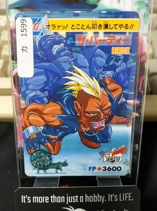 Street Fighter Zero Birdie Carddass Card  Japanese Vintage Japan