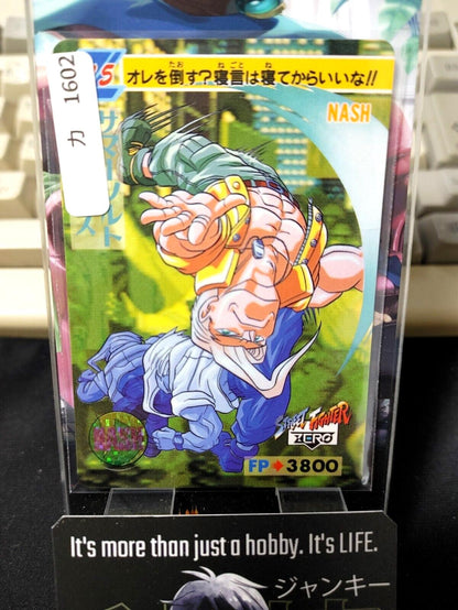 Street Fighter Zero Nash Carddass Card  Japanese Vintage Japan