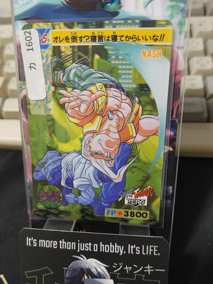 Street Fighter Zero Nash Carddass Card  Japanese Vintage Japan