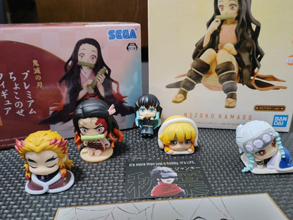 Demon Slayer Figures Nezuko Zenitsu Art Panel Kimetsu no Yaiba Goods LOT JAPAN