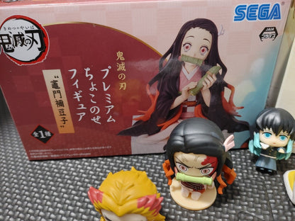 Demon Slayer Figures Nezuko Zenitsu Art Panel Kimetsu no Yaiba Goods LOT JAPAN