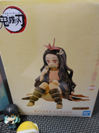 Demon Slayer Figures Nezuko Zenitsu Art Panel Kimetsu no Yaiba Goods LOT JAPAN