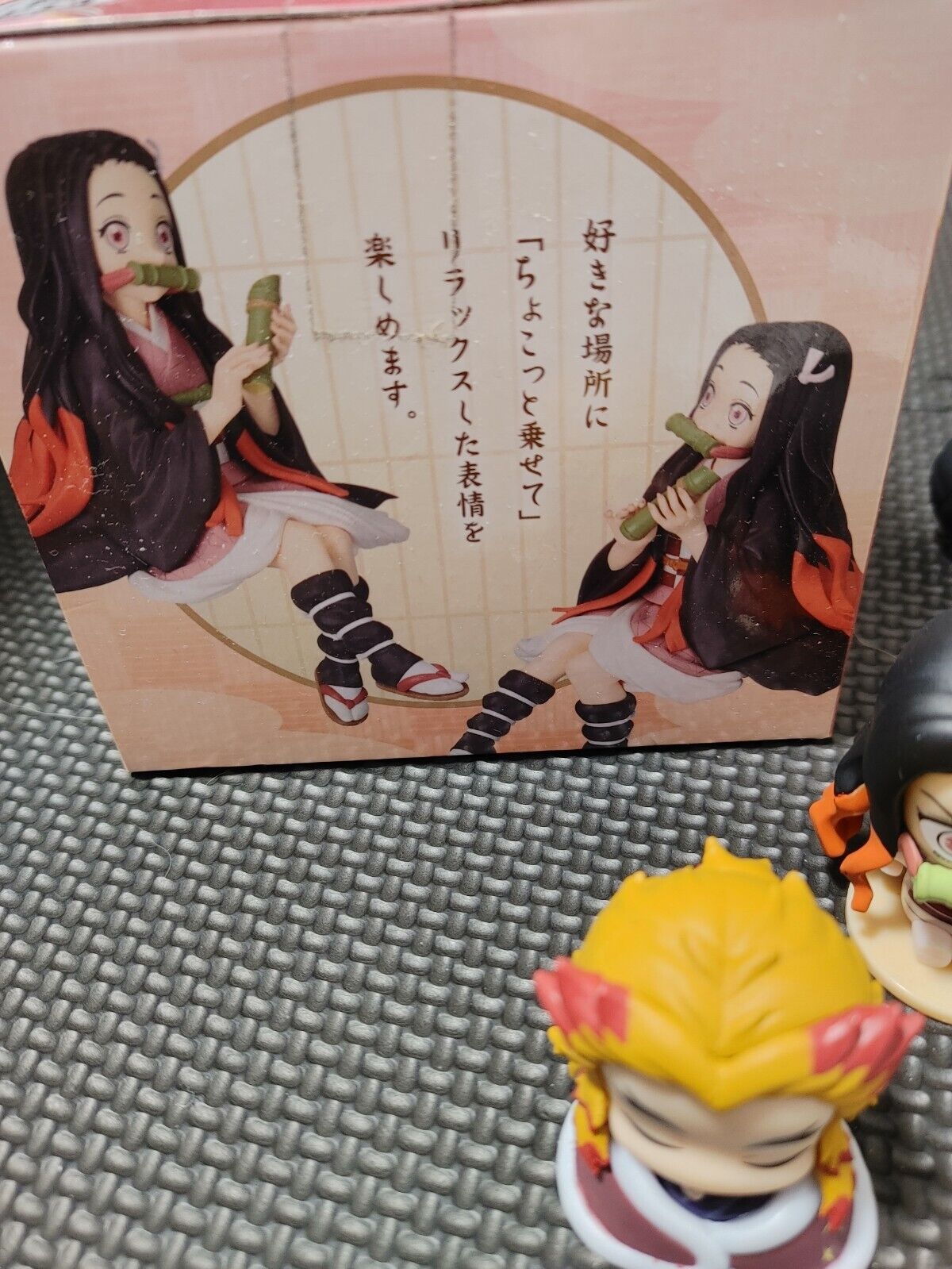 Demon Slayer Figures Nezuko Zenitsu Art Panel Kimetsu no Yaiba Goods LOT JAPAN