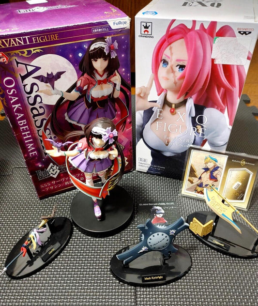 Fate FGO Figures Mash Gilgamesh Merlin Assassin Servant Display Goods LOT JAPAN