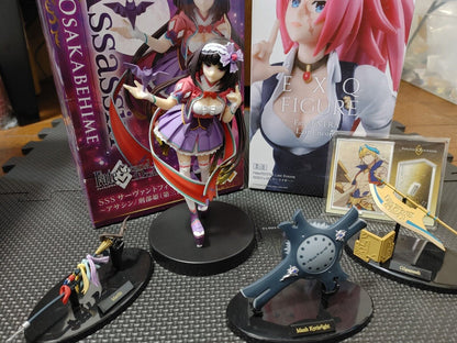 Fate FGO Figures Mash Gilgamesh Merlin Assassin Servant Display Goods LOT JAPAN