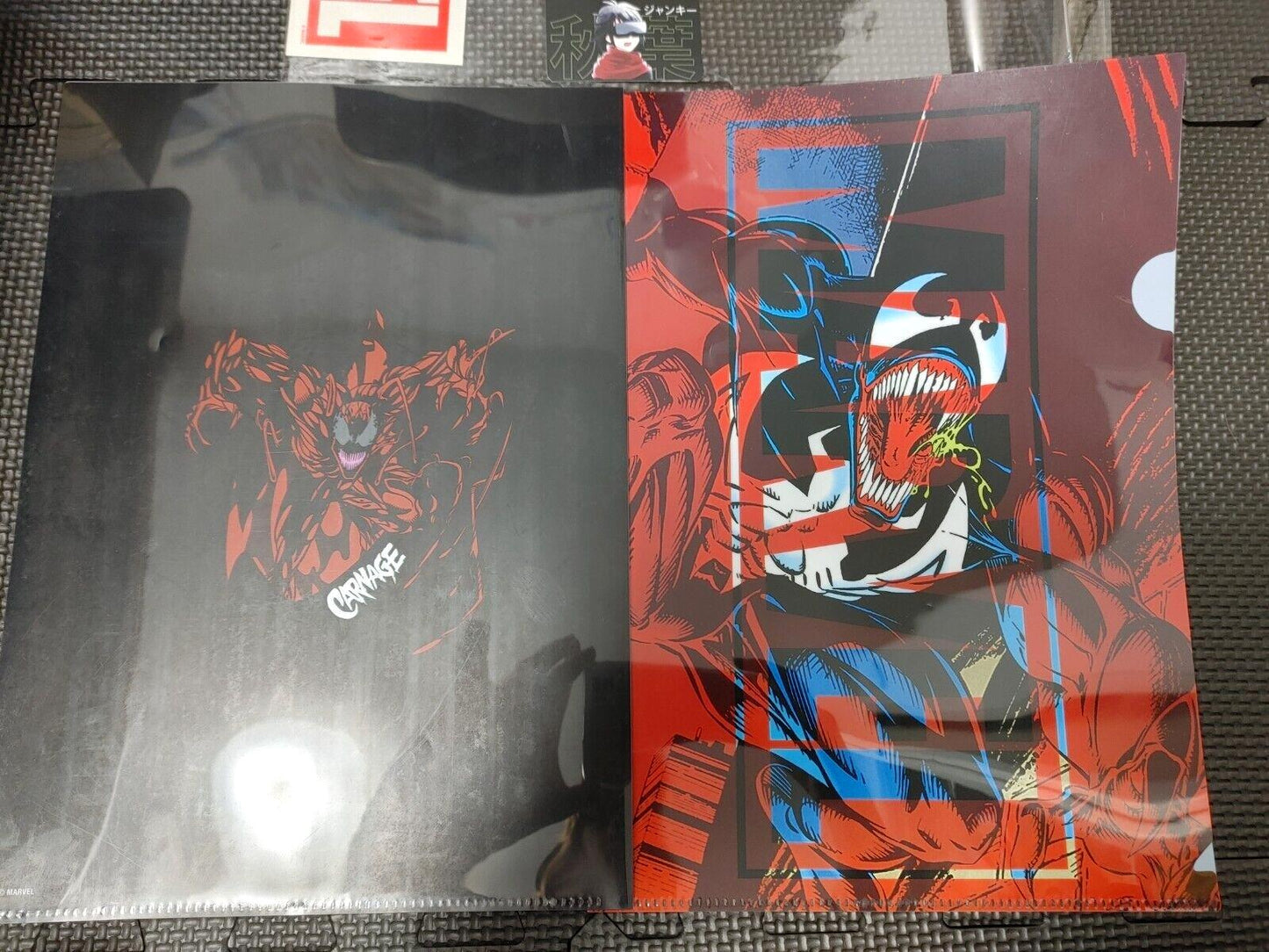 Marvel Spiderman Venom Carnage Graphic Clear File Set Japan Limited Prize