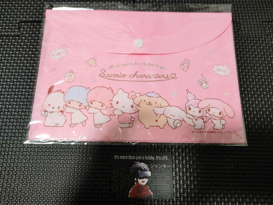 Hello Kitty Sanrio Pink Button Case Make up Accessory Bag Pouch JAPAN Release