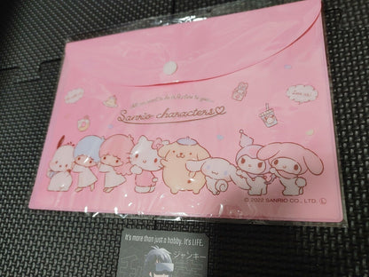 Hello Kitty Sanrio Pink Button Case Make up Accessory Bag Pouch JAPAN Release