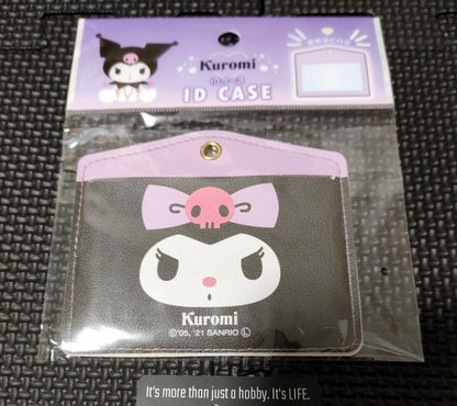 Hello Kitty Sanrio Kuromi ID Case Holder Accessory Kawaii Black JAPAN Release
