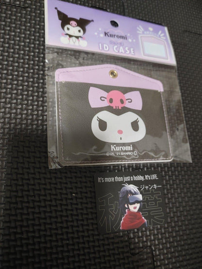 Hello Kitty Sanrio Kuromi ID Case Holder Accessory Kawaii Black JAPAN Release
