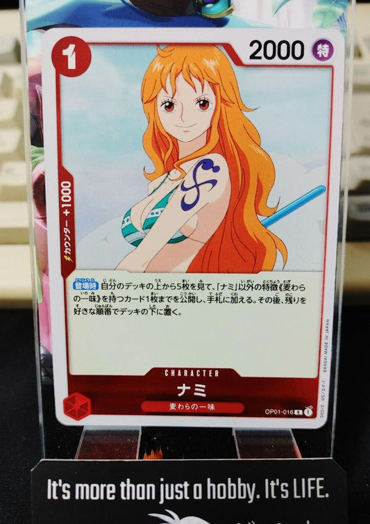 One Piece Card Game Nami OP01-016 R Romance Dawn Japanese Release