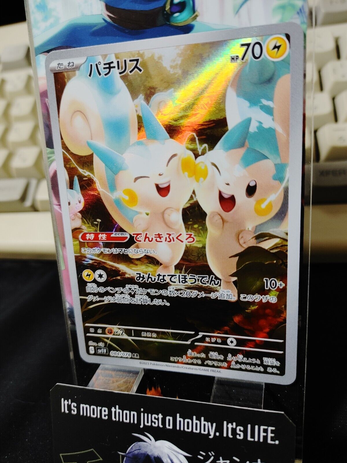 Pachirisu AR Pokemon Card 084/078 sv1V Scarlet and Violet Japanese