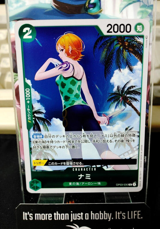 One Piece Card Game Nami OP03-030 Pillars of Strength Japanese Release