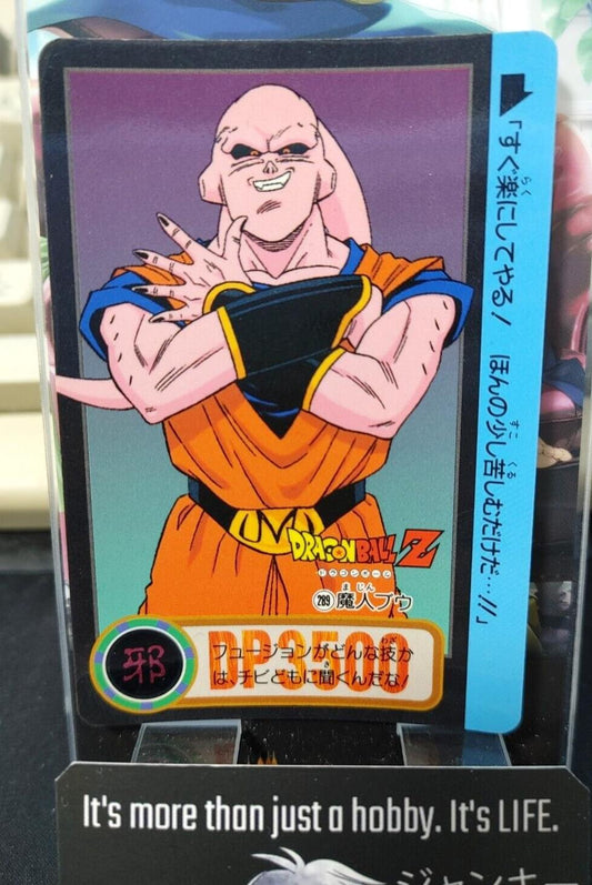 Dragon Ball Z Bandai Carddass Card Majin Boo #289 Japanese Vintage Japan