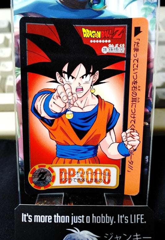 Dragon Ball Z Bandai Carddass Card Goku #278 Japanese Vintage Japan