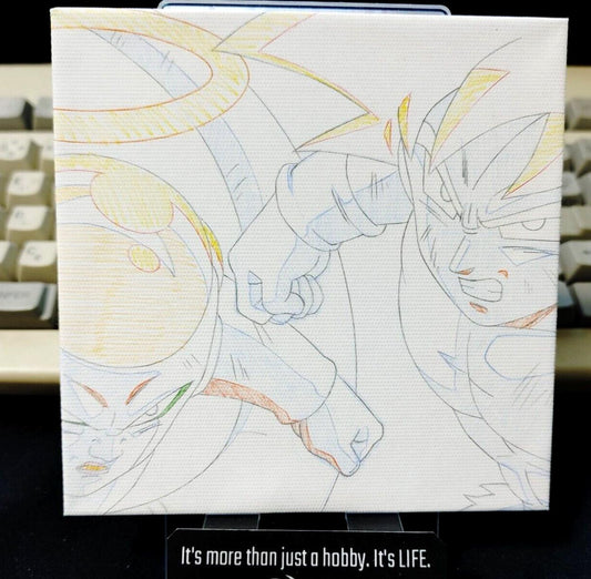 Anime Dragon ball Animation Cel Print Canvas Goku Frieza D Japan Limited Release