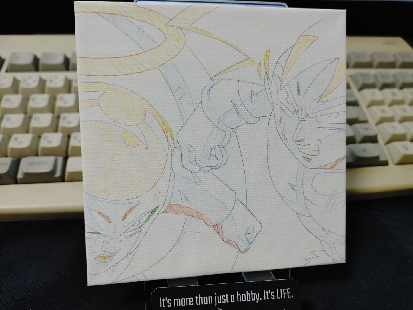 Anime Dragon ball Animation Cel Print Canvas Goku Frieza D Japan Limited Release