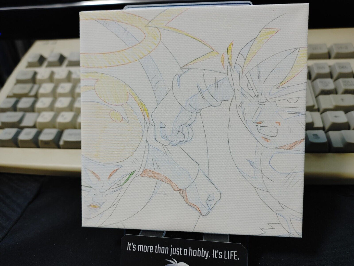 Anime Dragon ball Animation Cel Print Canvas Goku Frieza D Japan Limited Release