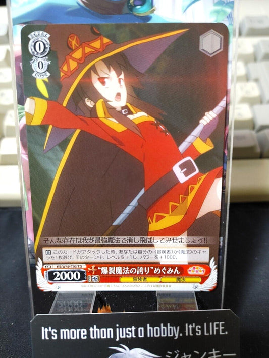 Kono Suba Card Weiss Schwarz Megumin KS/W49-T03  JAPAN