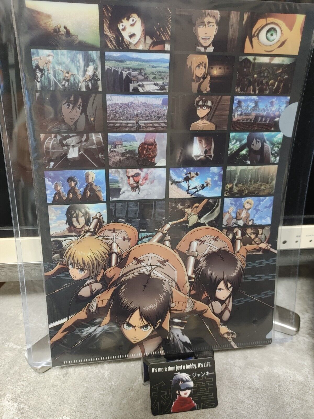 Attack on Titan Collectible  Design Clear File Design Eren Mikasa GOODS JAPAN