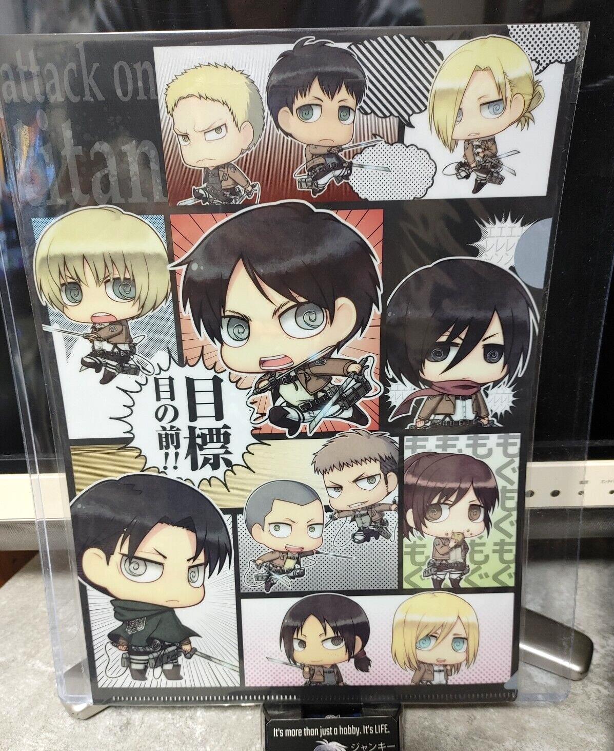 Attack on Titan Collectible  Design Clear File Design Chibi SD GOODS JAPAN