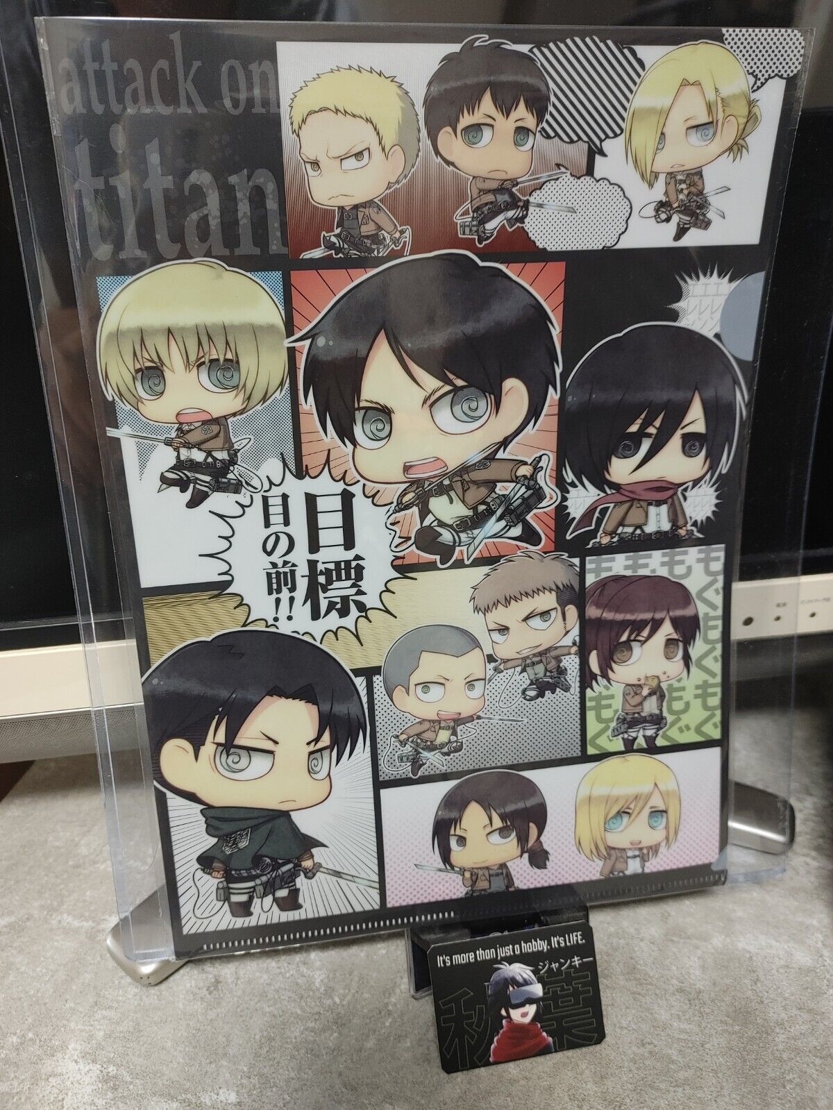 Attack on Titan Collectible  Design Clear File Design Chibi SD GOODS JAPAN