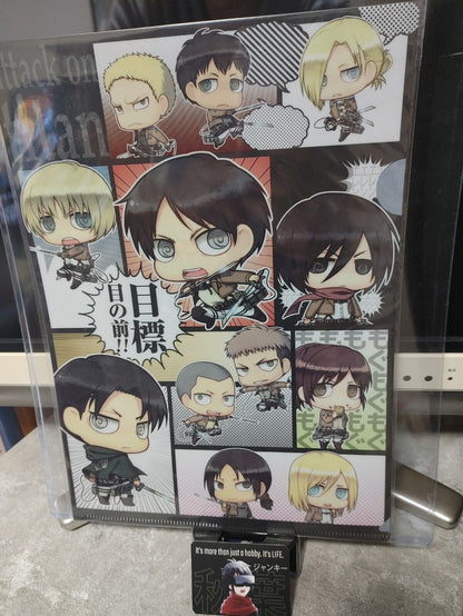 Attack on Titan Collectible  Design Clear File Design Chibi SD GOODS JAPAN