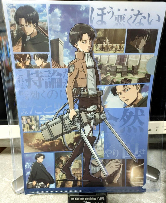 Attack on Titan Collectible  Design Clear File Design Levi GOODS JAPAN